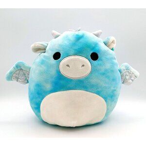 Squishmallow Keith The Blue Tie Dye Dragon 8” Inch Kellytoy Soft Plush
